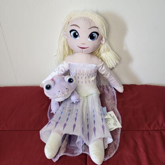 Disney Other - Disney Frozen 2 Plush Lot Elsa Doll 18” & Bruni Fire Spirit Salamander Stuffed